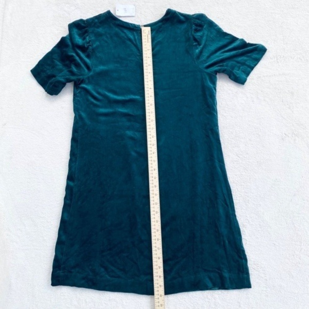 NWT J. Jill Velvet Shift Dress Womens XS Petite Green WDR279232 - Picture 7 of 8